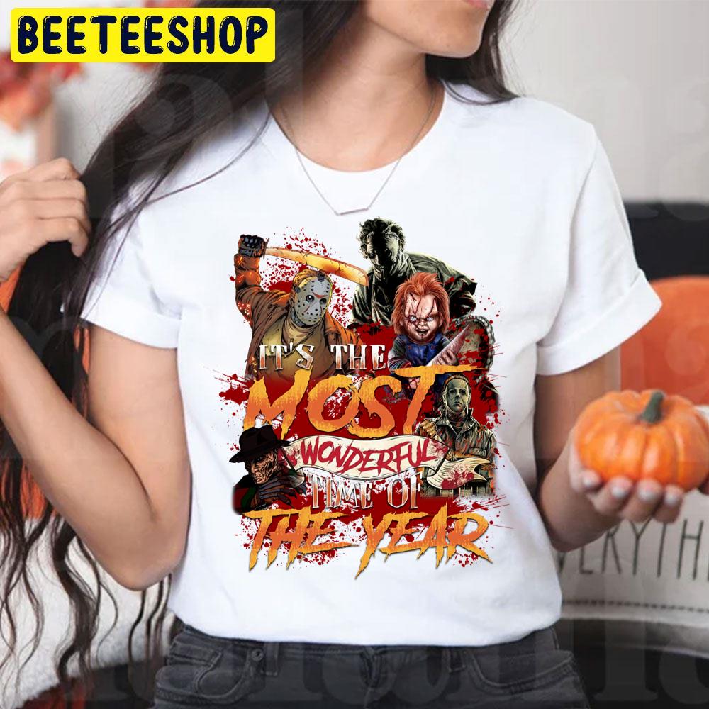It’s The Most Wonderful Time Of The Year Horror Killer Halloween Trending Unisex T-Shirt It’s The Most Wonderful Time Of The Year Horror Killer Halloween Trending Unisex T-Shirt