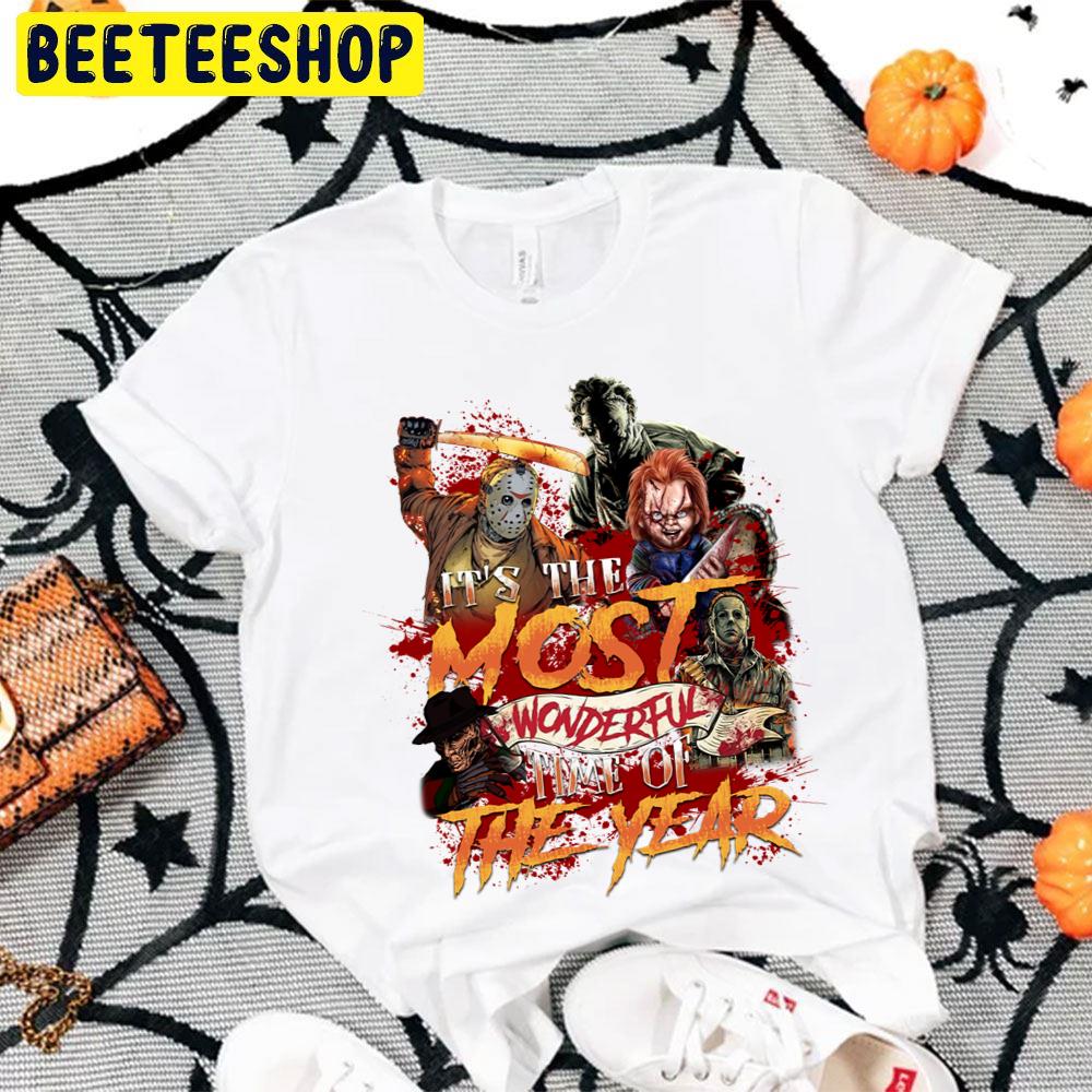 It’s The Most Wonderful Time Of The Year Horror Killer Halloween Trending Unisex T-Shirt It’s The Most Wonderful Time Of The Year Horror Killer Halloween Trending Unisex T-Shirt