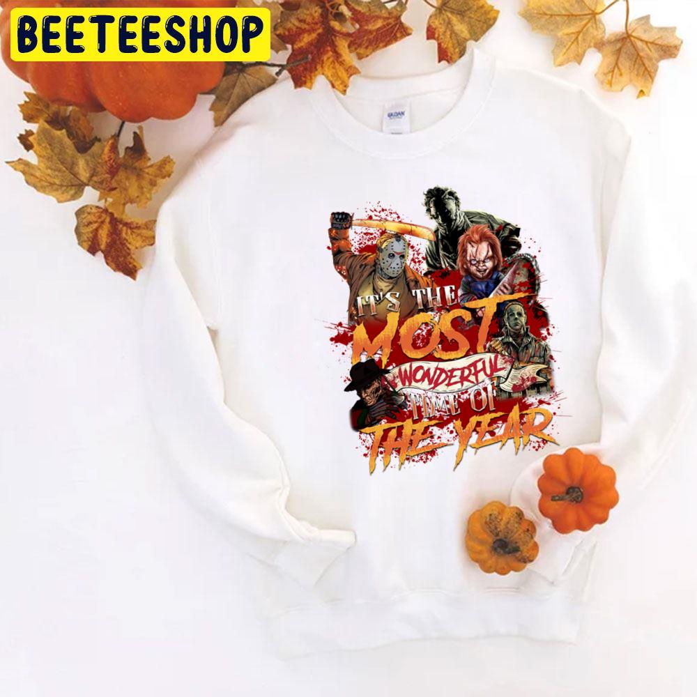 It’s The Most Wonderful Time Of The Year Horror Killer Halloween Trending Unisex T-Shirt It’s The Most Wonderful Time Of The Year Horror Killer Halloween Trending Unisex T-Shirt