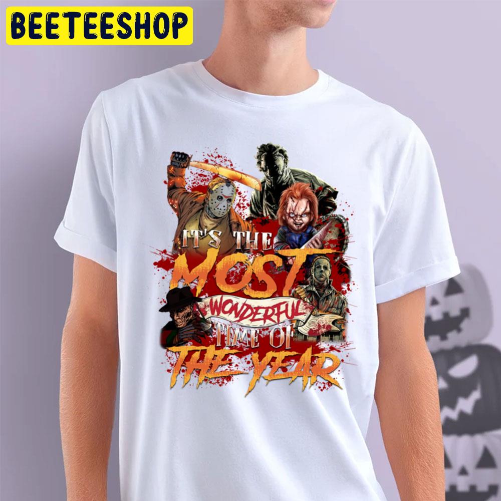 It’s The Most Wonderful Time Of The Year Horror Killer Halloween Trending Unisex T-Shirt It’s The Most Wonderful Time Of The Year Horror Killer Halloween Trending Unisex T-Shirt