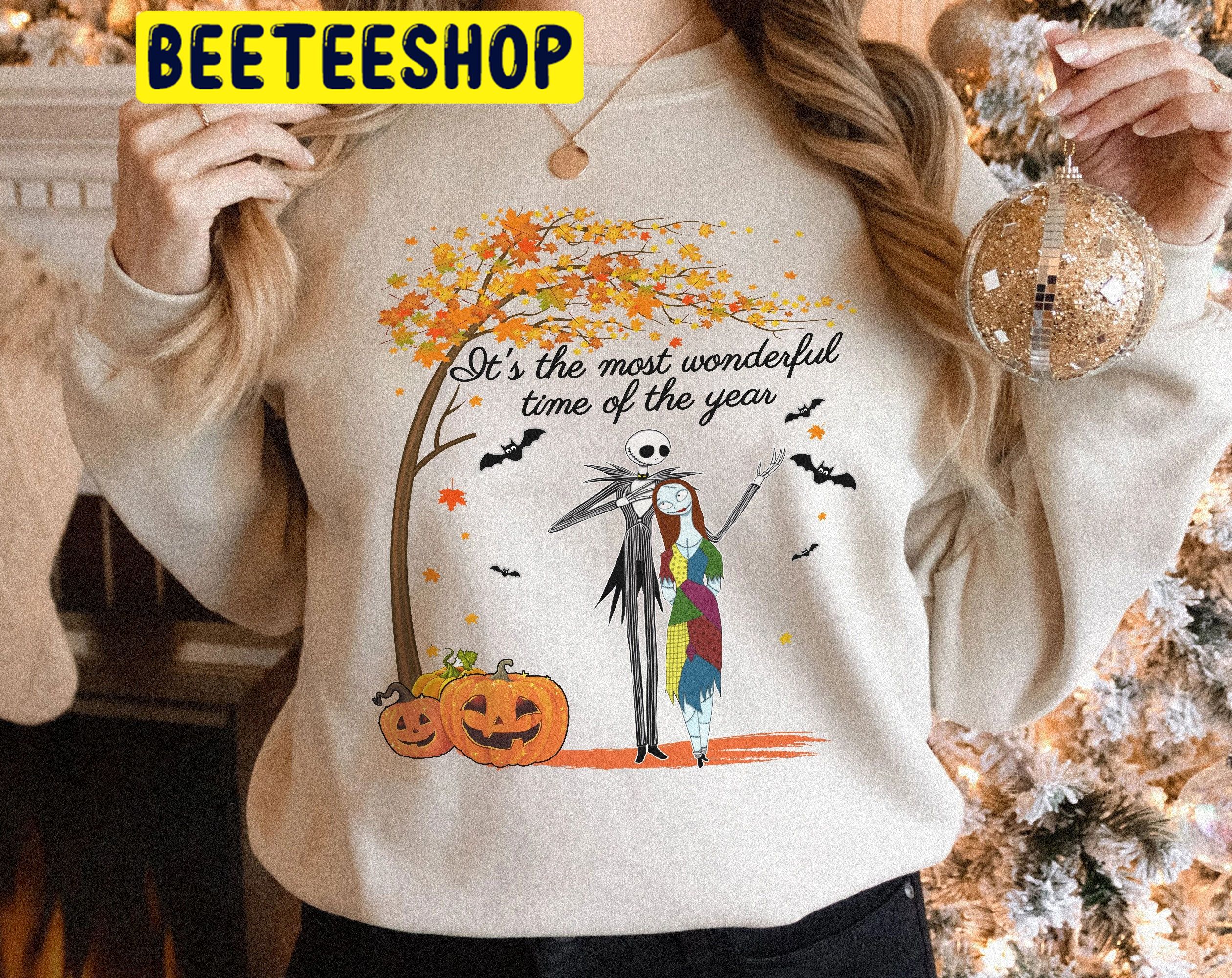 It's The Most Wonderful Time Of The Year Jack And Sally Halloween Trending Unisex Shirt It's The Most Wonderful Time Of The Year Jack And Sally Halloween Trending Unisex Shirt