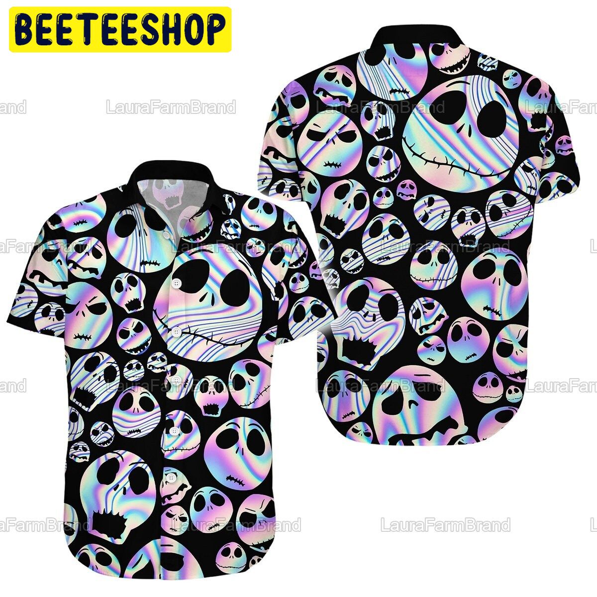 Jack Skellington The Nightmares Before Christmast Halloween Trending Hawaiian Shirt Jack Skellington The Nightmares Before Christmast Halloween Trending Hawaiian Shirt