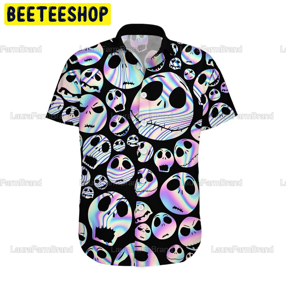 Jack Skellington The Nightmares Before Christmast Halloween Trending Hawaiian Shirt Jack Skellington The Nightmares Before Christmast Halloween Trending Hawaiian Shirt