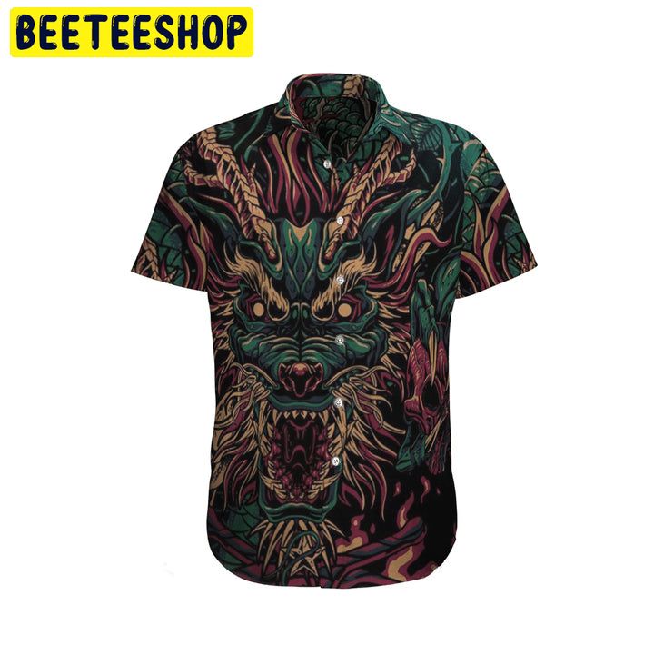 Japanese Aesthetic Dragon Trending Hawaiian Shirt Japanese Aesthetic Dragon Trending Hawaiian Shirt