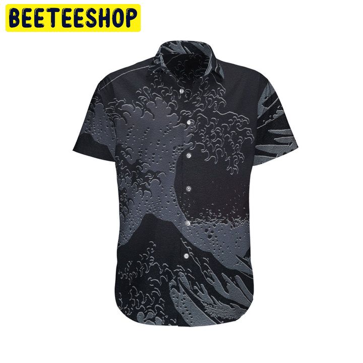 Japanese Aesthetic Ukiyoe Dark Kanagawa Wave Trending Hawaiian Shirt Japanese Aesthetic Ukiyoe Dark Kanagawa Wave Trending Hawaiian Shirt