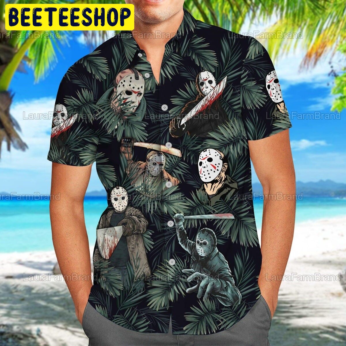 Jason Voorhees Halloween Trending Hawaiian Shirt Jason Voorhees Halloween Trending Hawaiian Shirt