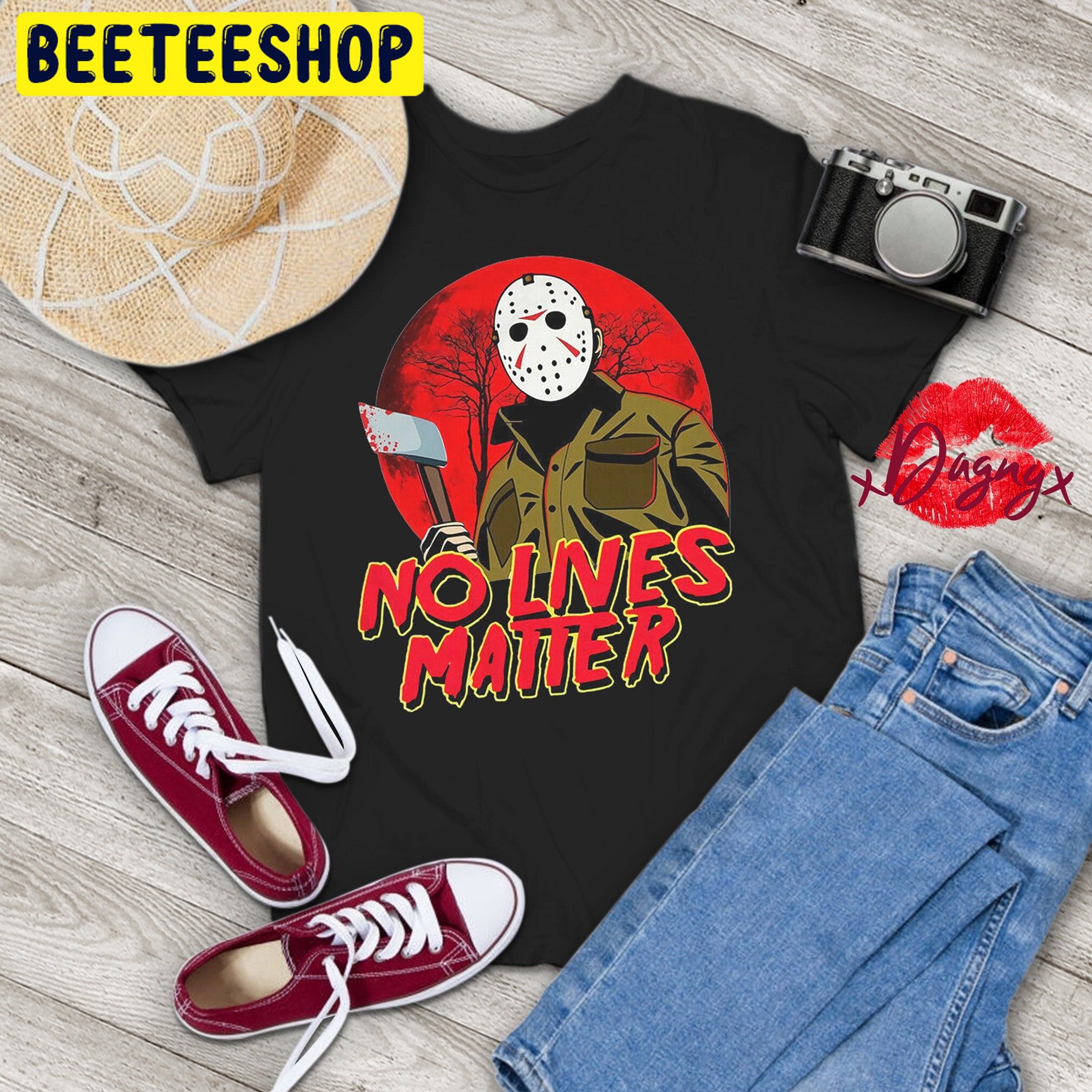 Jason Voorhees No Lives Matter Blood Moon Horror Halloween Trending Unisex Shirt Jason Voorhees No Lives Matter Blood Moon Horror Halloween Trending Unisex Shirt