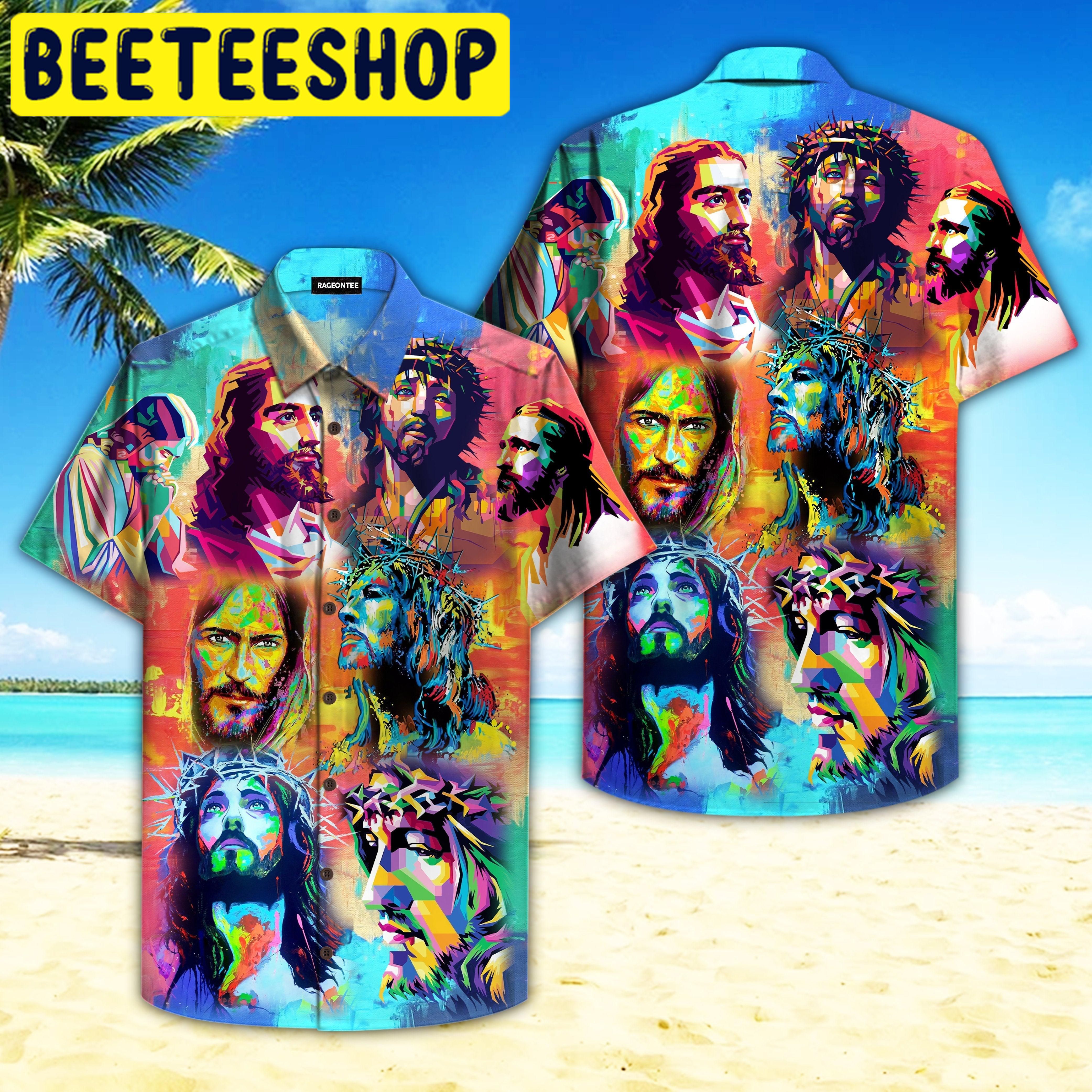Jesus Peace Life Colorful Hawaiian Shirt 2359 Jesus Peace Life Colorful Hawaiian Shirt 2359