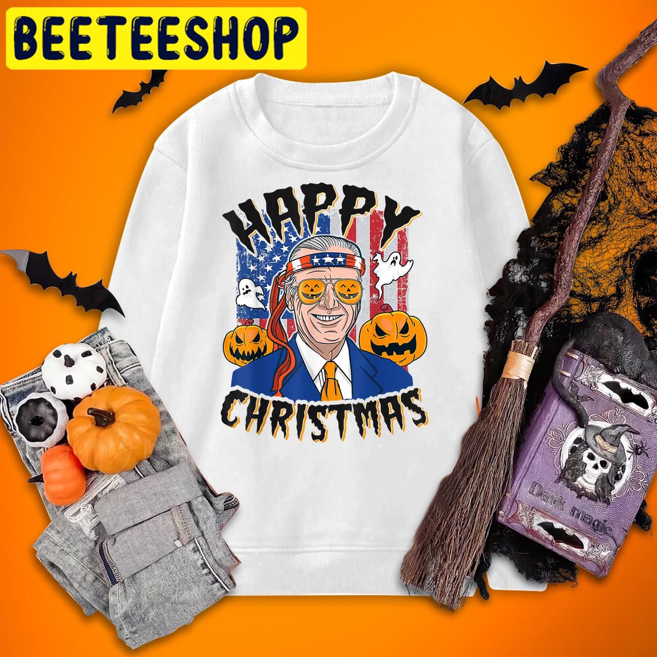 Joe Biden Happy Christmas Jokes Pumpkin Boo Halloween Trending Unisex T-Shirt Joe Biden Happy Christmas Jokes Pumpkin Boo Halloween Trending Unisex T-Shirt