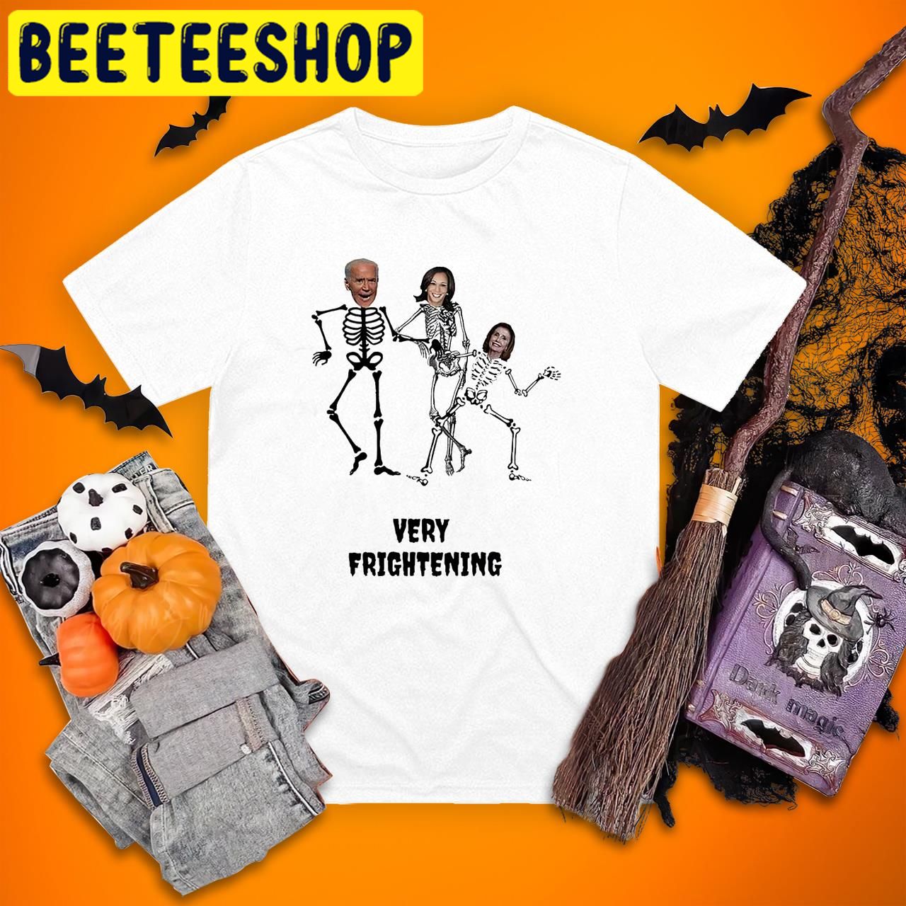 Joe Biden Joe Biden Kamala Harris Pelosi Skeleton Very Frightening Halloween Trending Unisex T-Shirt Joe Biden Joe Biden Kamala Harris Pelosi Skeleton Very Frightening Halloween Trending Unisex T-Shirt