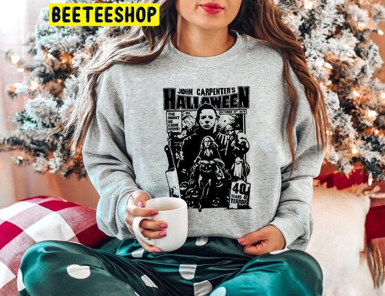 John Carpenter's Halloween 40 Years Of Terror Trending Unisex Shirt John Carpenter's Halloween 40 Years Of Terror Trending Unisex Shirt