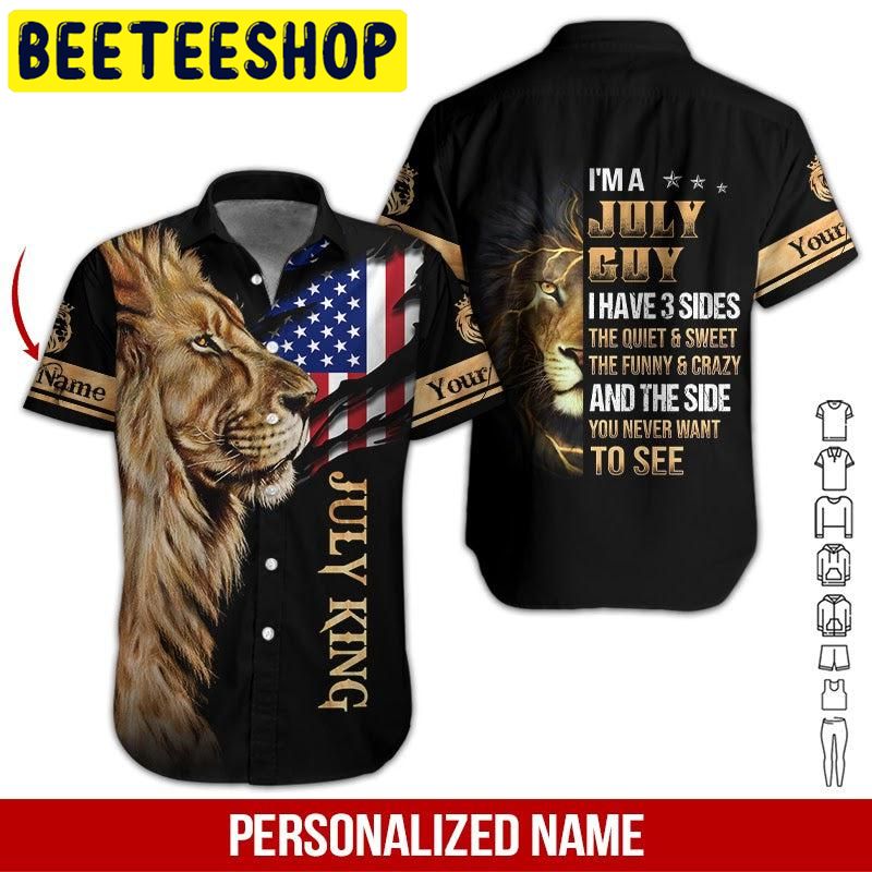 July King Custom Name Hawaiian Shirt July King Custom Name Hawaiian Shirt