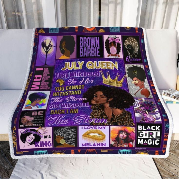 July Queen I Am The Storm Black Girl Magic Comfy Sofa Throw Blanket July Queen I Am The Storm Black Girl Magic Comfy Sofa Throw Blanket