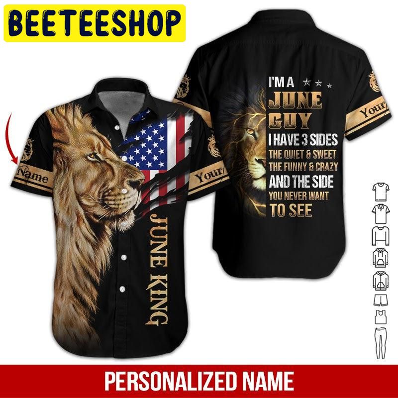 June King Custom Name Hawaiian Shirt June King Custom Name Hawaiian Shirt