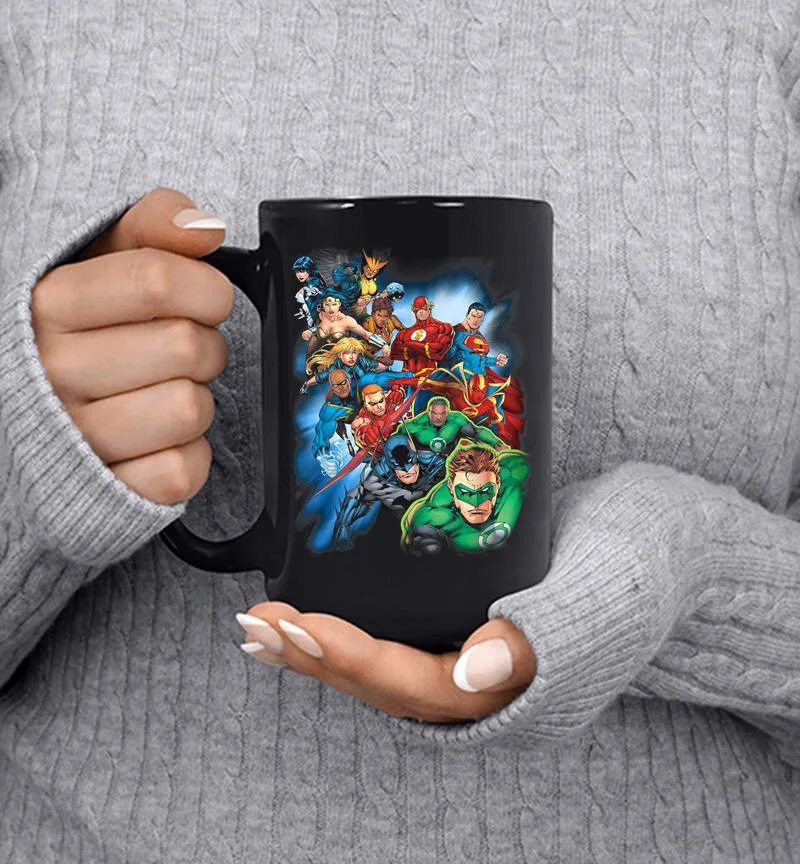 Justice League Mighty Heroes Unite Mug Justice League Mighty Heroes Unite Mug