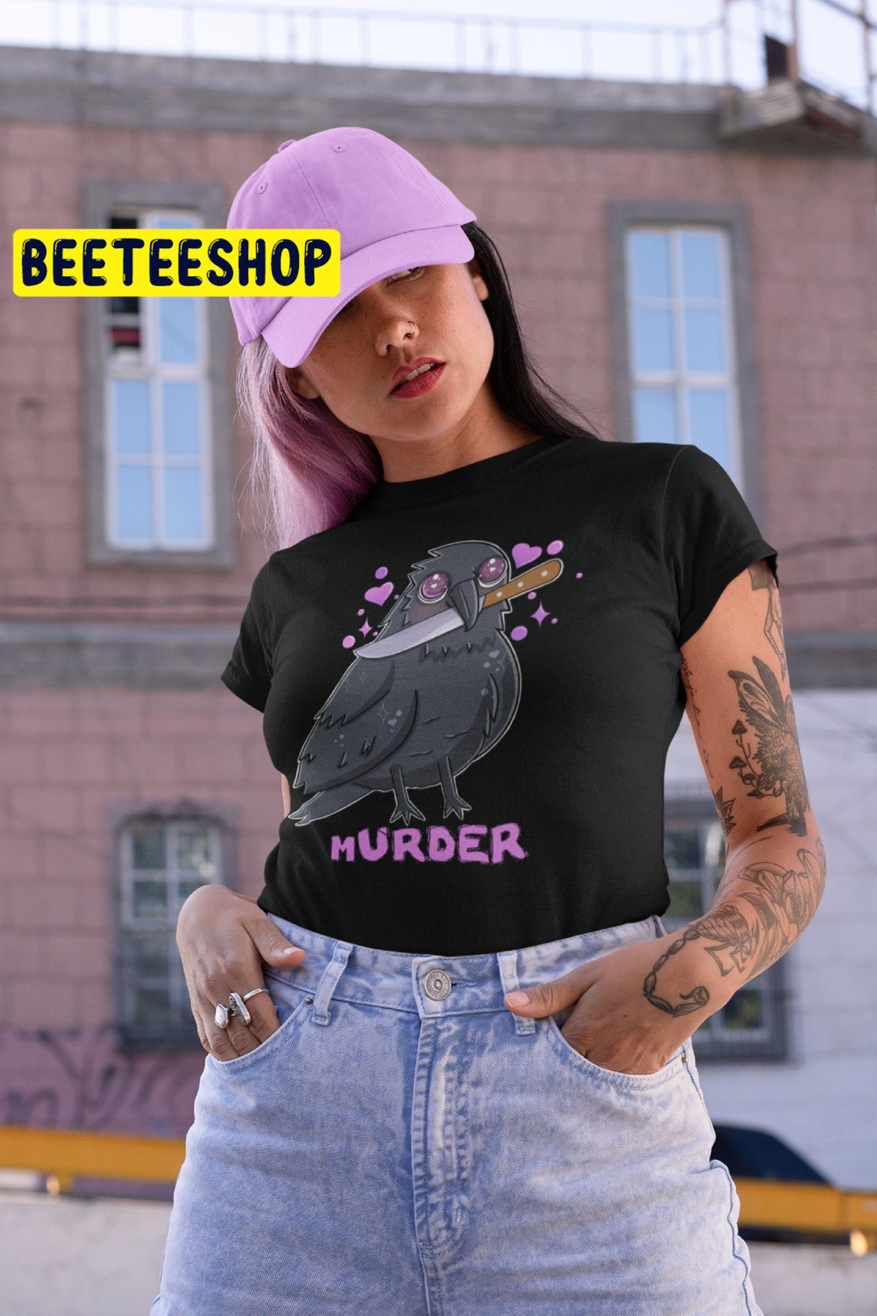 Kawaii Goth Crow Horror Kawaii Trending Unisex Shirt Kawaii Goth Crow Horror Kawaii Trending Unisex Shirt