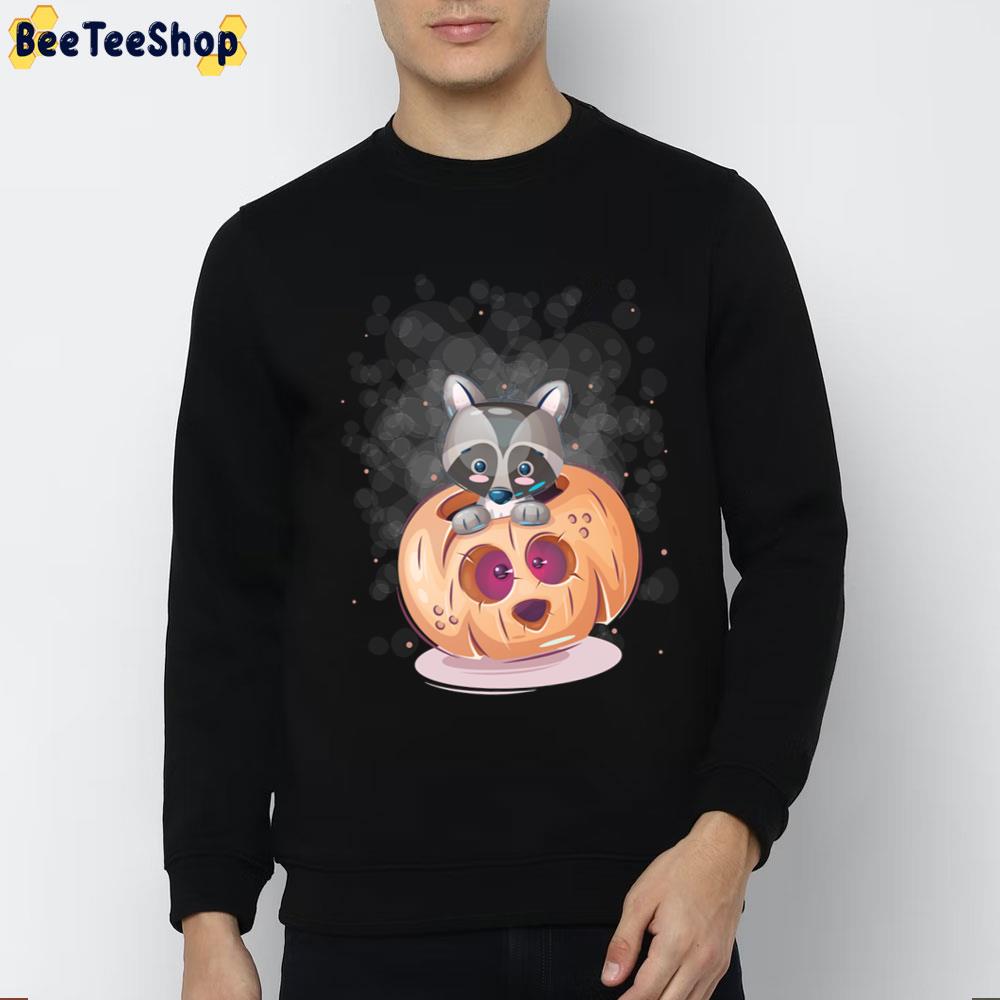 Kawaii Pumpkin Raccoon Trending Unisex T-Shirt Kawaii Pumpkin Raccoon Trending Unisex T-Shirt