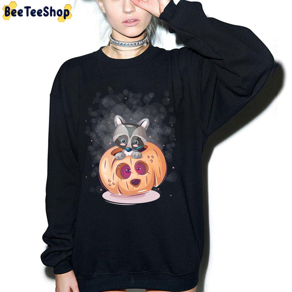 Kawaii Pumpkin Raccoon Trending Unisex T-Shirt Kawaii Pumpkin Raccoon Trending Unisex T-Shirt