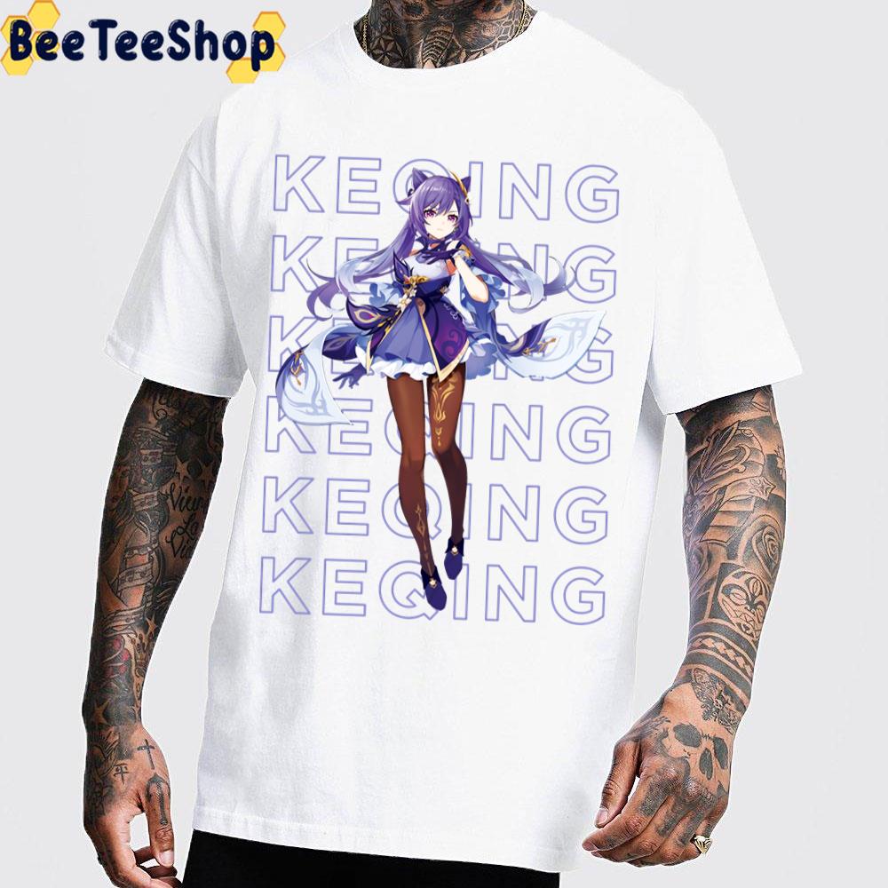 Keqing Design Genshin Impact Trending Unisex T-Shirt Keqing Design Genshin Impact Trending Unisex T-Shirt