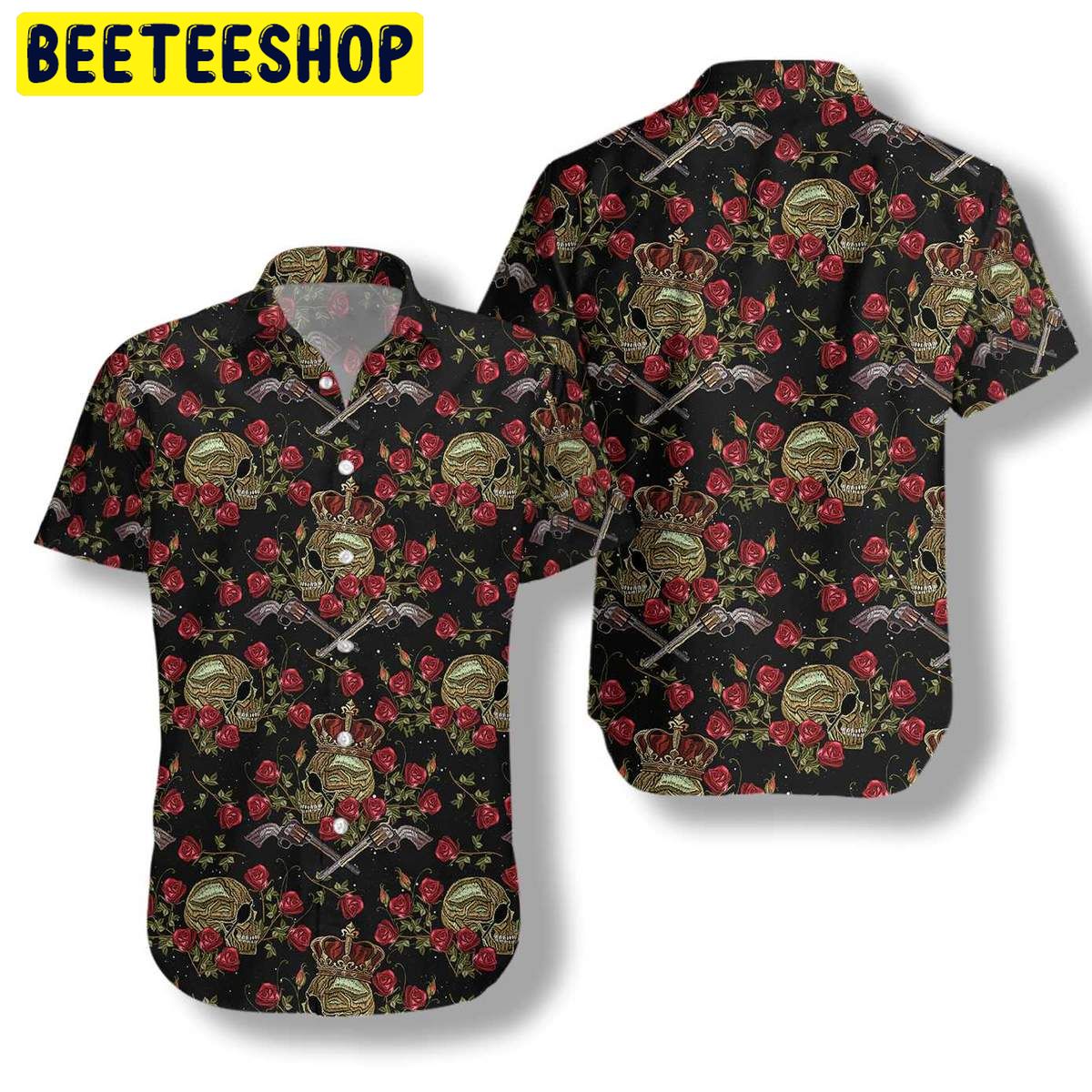 King Of Pirates In Crown Trending Hawaiian Shirt King Of Pirates In Crown Trending Hawaiian Shirt