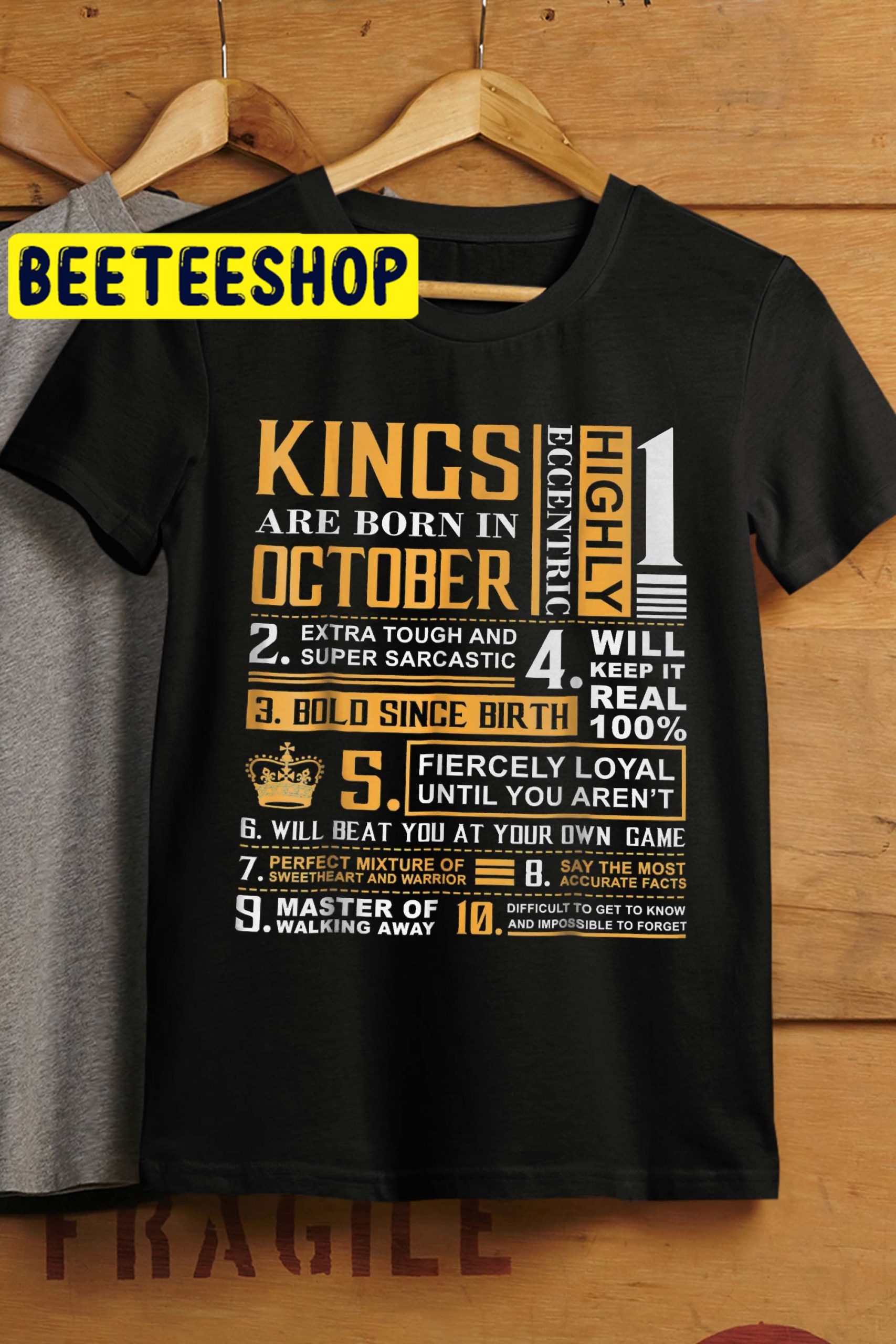 Kings Are Born In October Birthday Gift King October Man T-Shirt HalloweenTrending Unisex Shirt Kings Are Born In October Birthday Gift King October Man T-Shirt HalloweenTrending Unisex Shirt