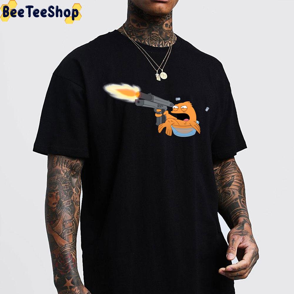 Klaus And Gun American Dad Trending Unisex T-Shirt Klaus And Gun American Dad Trending Unisex T-Shirt