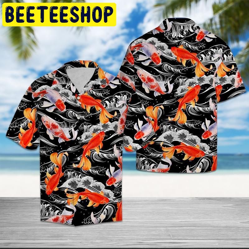 Koi Fish Hawaiian Shirt Koi Fish Hawaiian Shirt