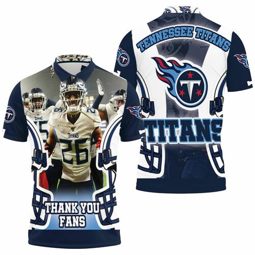 Kristian Fulton #26 Tennessee Titans Afc Division Champions Super Bowl 2021 3D All Over Print Polo Shirt Kristian Fulton #26 Tennessee Titans Afc Division Champions Super Bowl 2021 3D All Over Print Polo Shirt