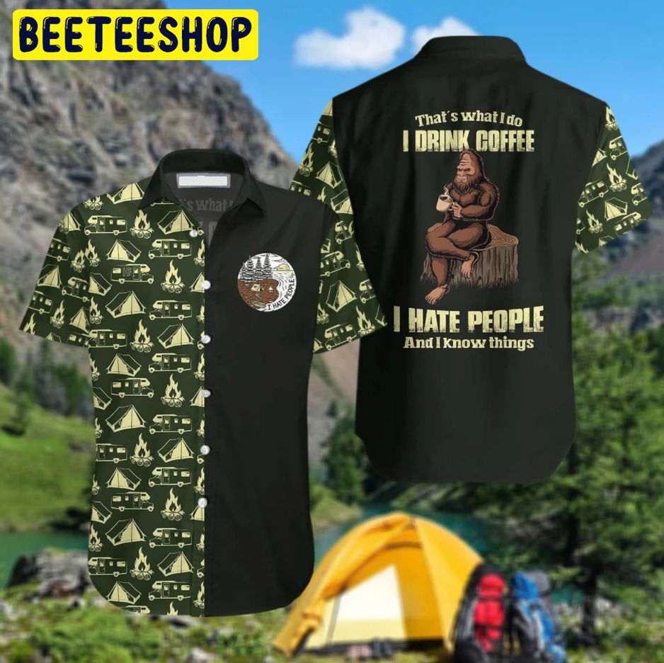 l Drink Coffee & Hate People Trending Hawaiian Shirt l Drink Coffee & Hate People Trending Hawaiian Shirt