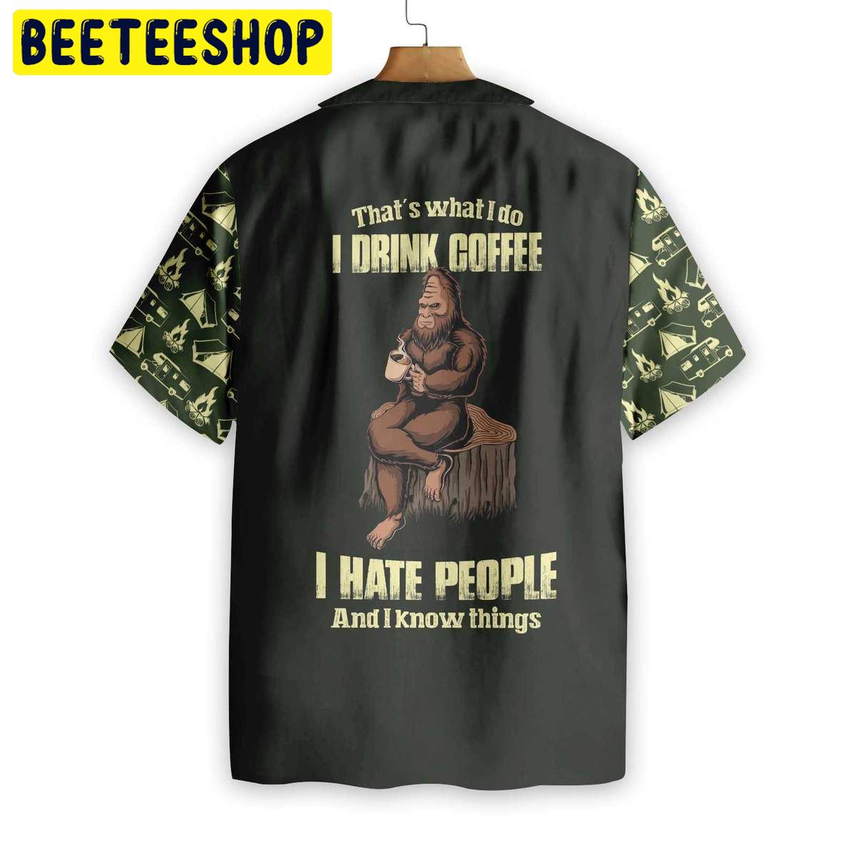 l Drink Coffee & Hate People Trending Hawaiian Shirt l Drink Coffee & Hate People Trending Hawaiian Shirt