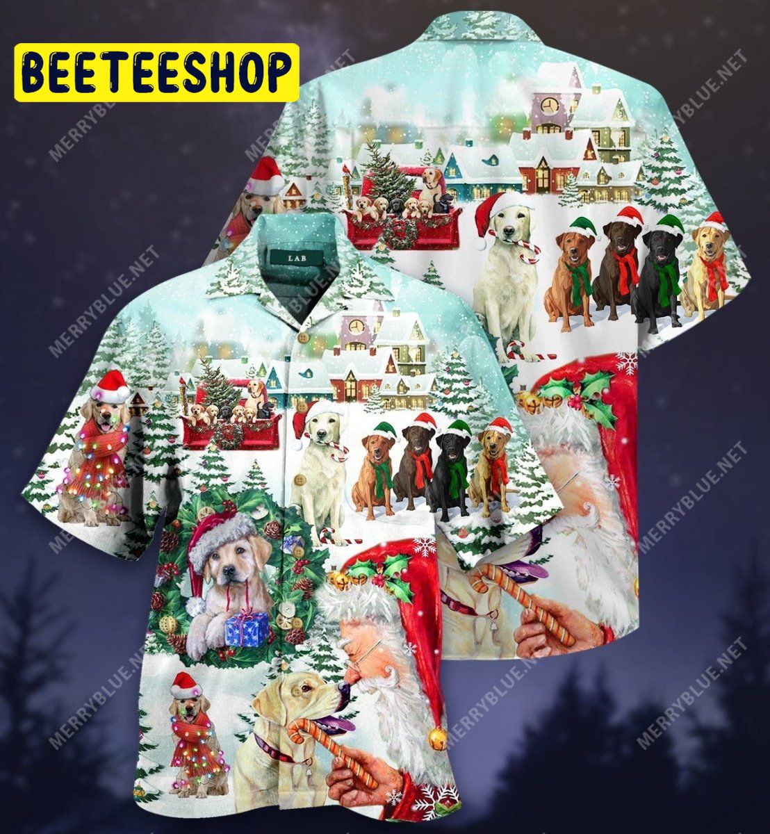 Labrador Retriever Christmas Unisex Trending Hawaiian Shirt Labrador Retriever Christmas Unisex Trending Hawaiian Shirt