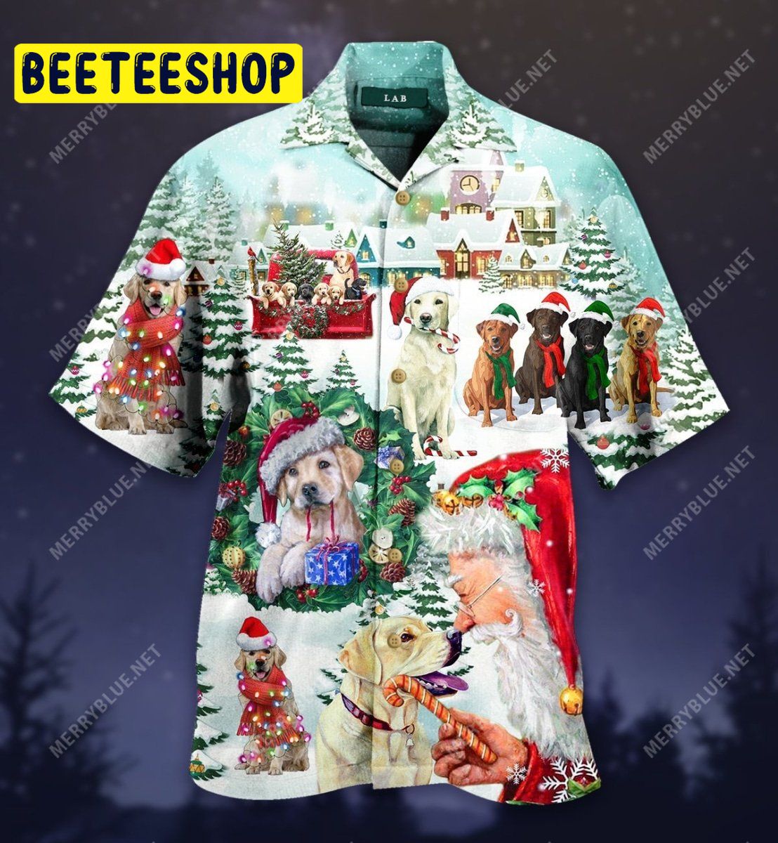 Labrador Retriever Christmas Unisex Trending Hawaiian Shirt Labrador Retriever Christmas Unisex Trending Hawaiian Shirt