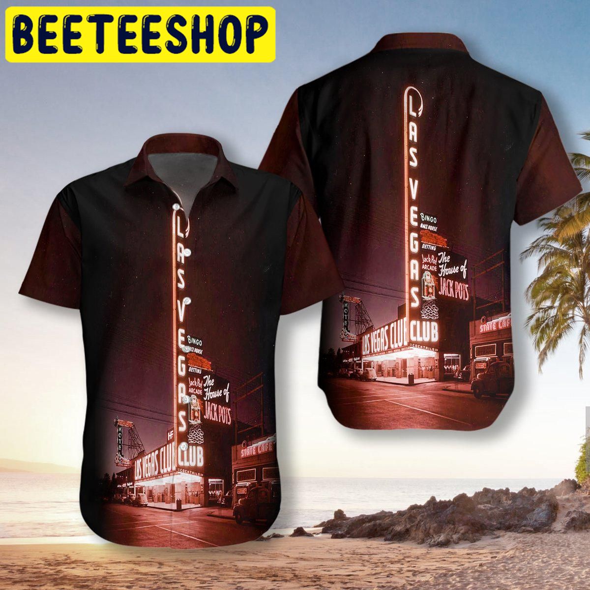 Las Vegas At Night Hawaiian Shirt Las Vegas At Night Hawaiian Shirt