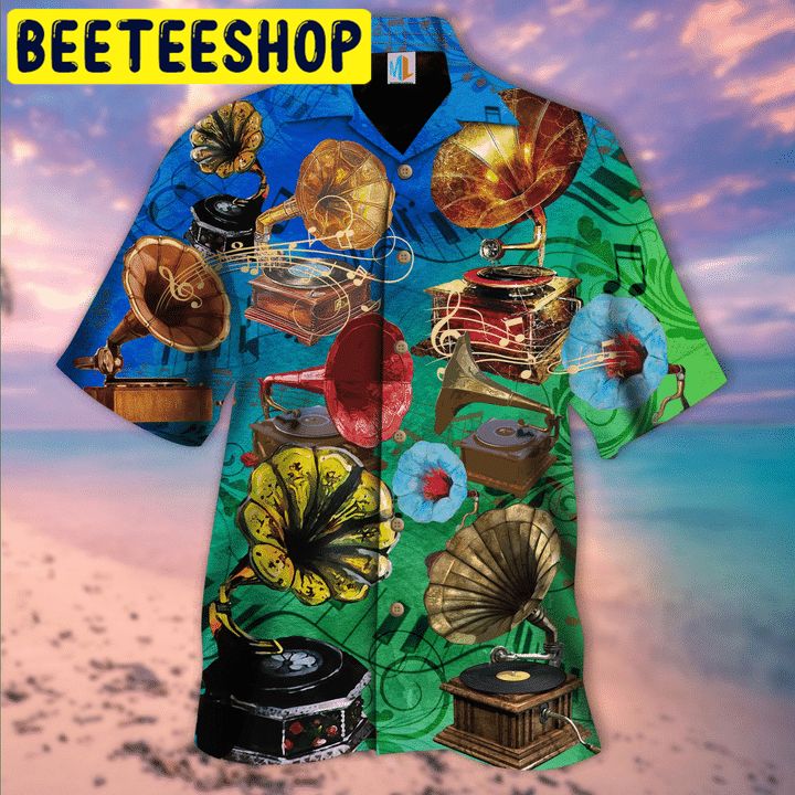 Let Gramophone Record Revive Memories Hawaiian Shirt Let Gramophone Record Revive Memories Hawaiian Shirt