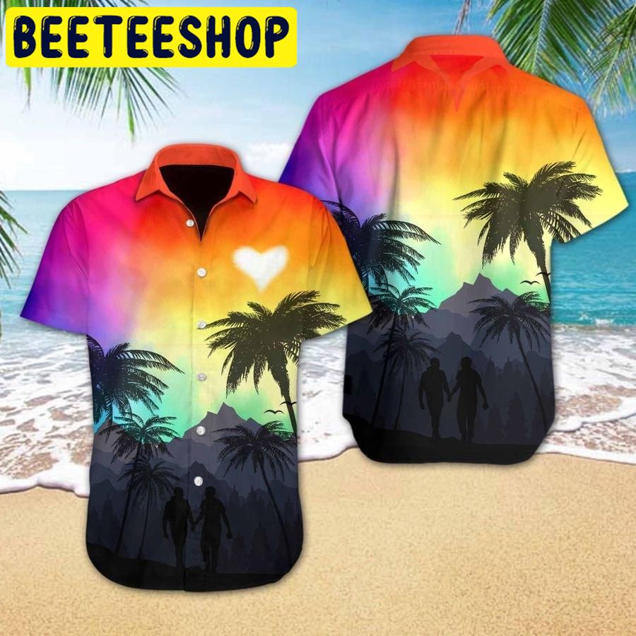 LGBT Heart Hawaiian Shirt LGBT Heart Hawaiian Shirt