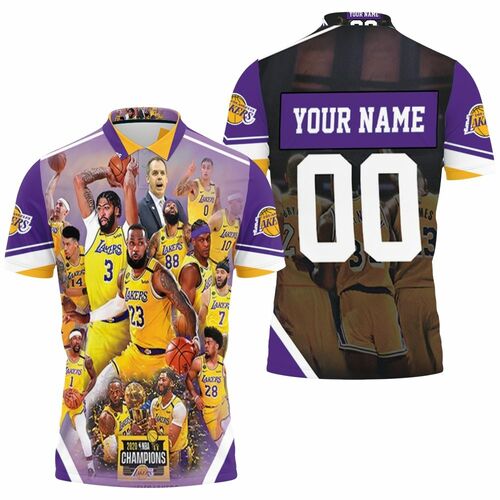 Los Angeles Lakers 2020 Champions For Fans Personalized 3D All Over Print Polo Shirt Los Angeles Lakers 2020 Champions For Fans Personalized 3D All Over Print Polo Shirt