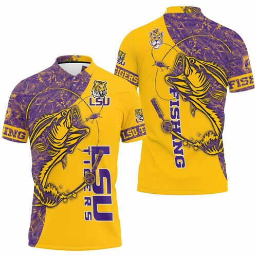Lsu Tigers Ncaa For Tigers Fan Fishing Lover 3d Jersey 3D All Over Print Polo Shirt Lsu Tigers Ncaa For Tigers Fan Fishing Lover 3d Jersey 3D All Over Print Polo Shirt