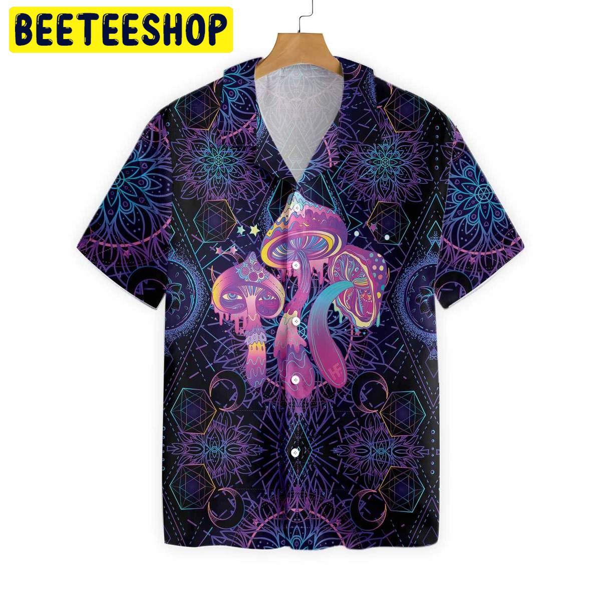 Magic Mushrooms 3D All Over Printed Trending Hawaiian Shirt Magic Mushrooms 3D All Over Printed Trending Hawaiian Shirt
