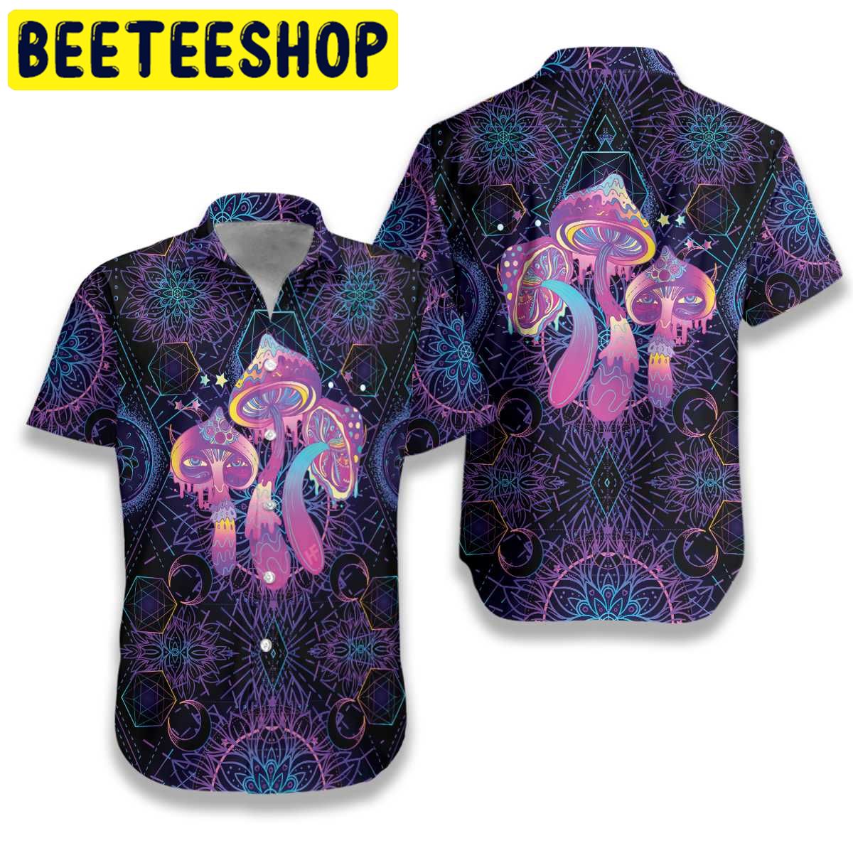 Magic Mushrooms Hawaiian Shirt Magic Mushrooms Hawaiian Shirt