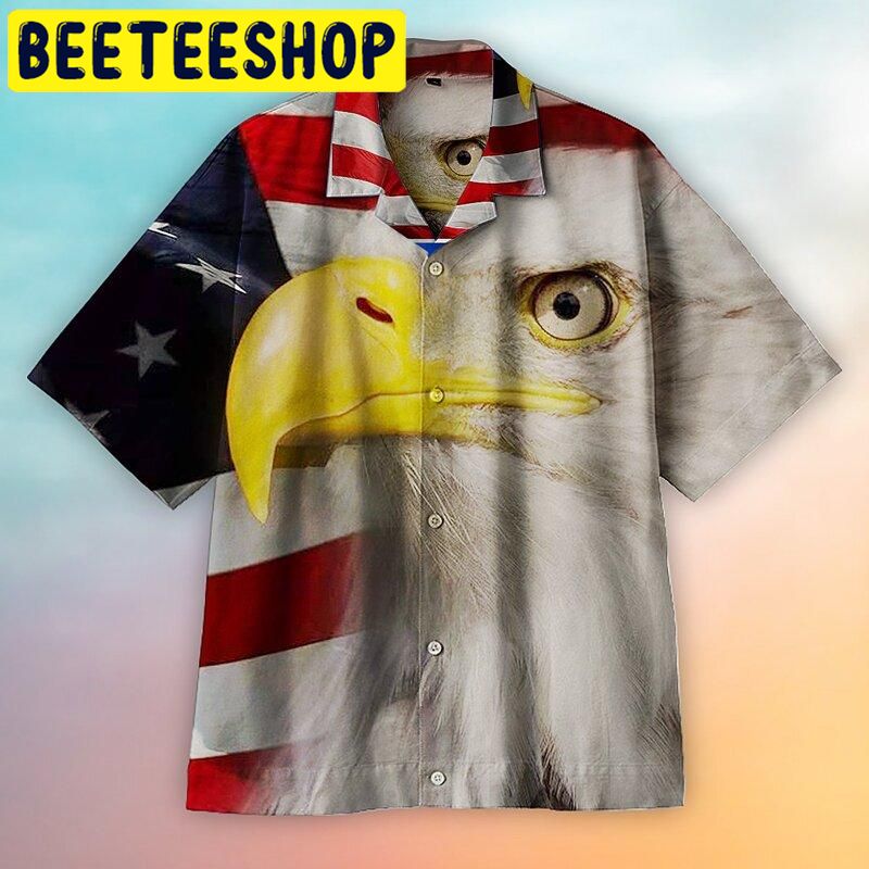 Majestic Bald Eagle Hawaiian Shirt Majestic Bald Eagle Hawaiian Shirt