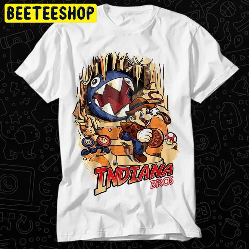 Mario Indiana Adventure Trending Unisex Shirt Mario Indiana Adventure Trending Unisex Shirt