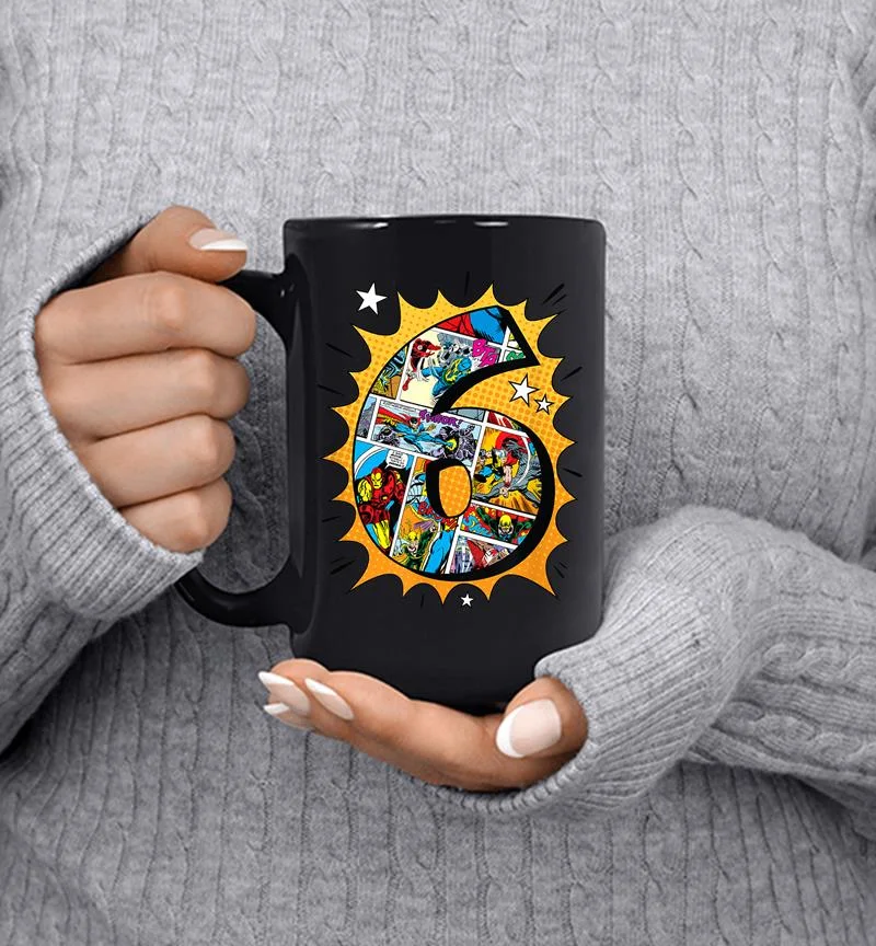 Marvel Avengers Comics 6th Birthday Mug Marvel Avengers Comics 6th Birthday Mug