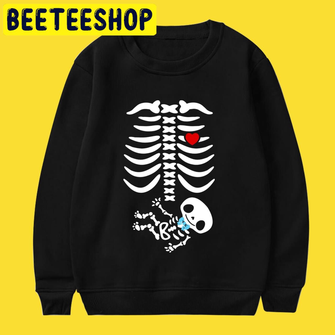 Maternity Pregnant Skeleton Halloween Trending Unisex T-Shirt Maternity Pregnant Skeleton Halloween Trending Unisex T-Shirt