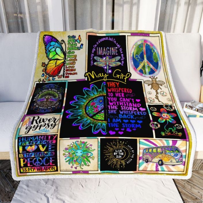 May Girl Hippie You May Say I'm A Dreamer But I'm Not The Only One Comfy Sofa Throw Blanket May Girl Hippie You May Say I'm A Dreamer But I'm Not The Only One Comfy Sofa Throw Blanket