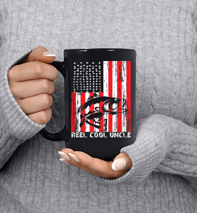Men Reel Cool Uncle Vintage Fisherman Father 039s Day Gift Mug Men Reel Cool Uncle Vintage Fisherman Father 039s Day Gift Mug