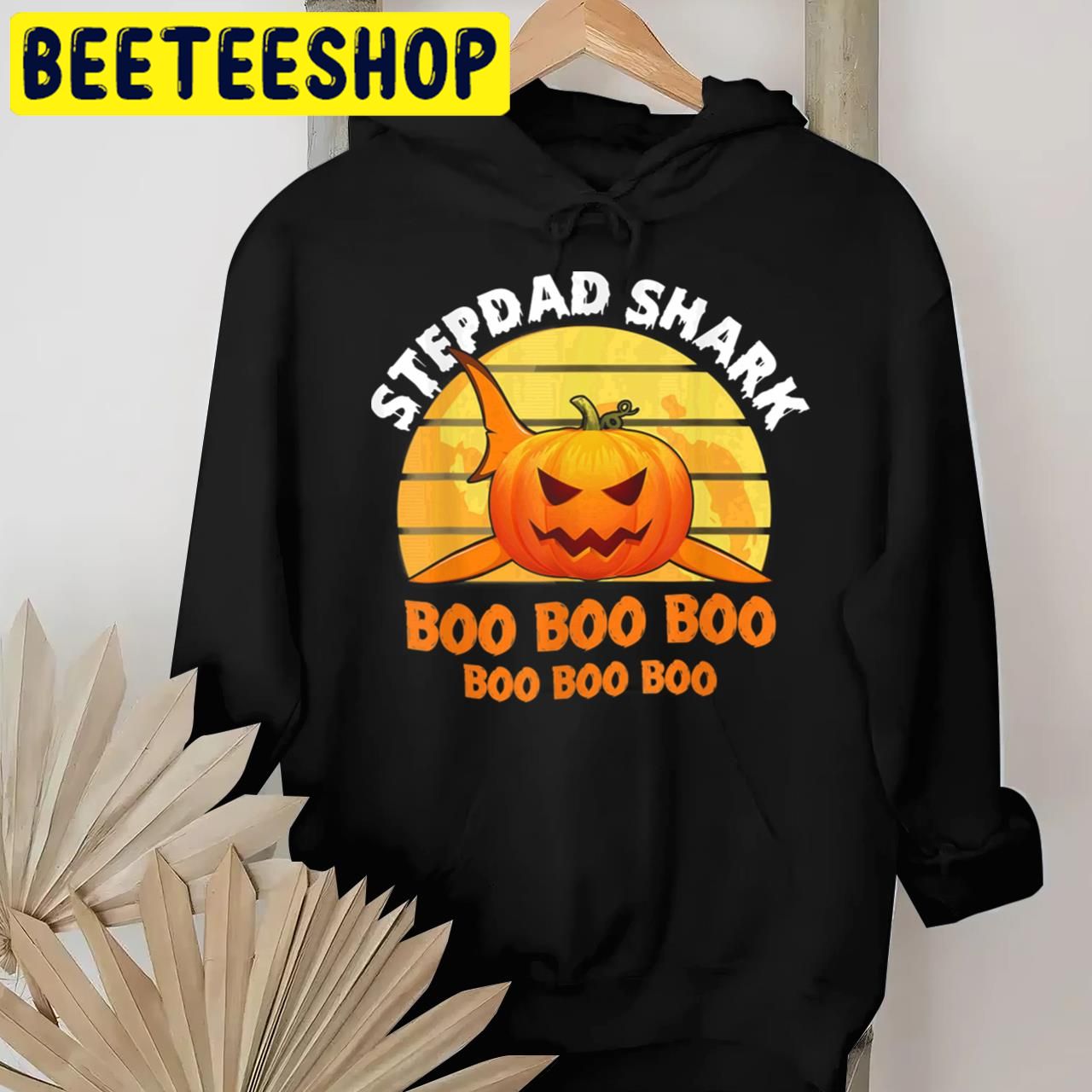 Mens Mens Stepdad Shark Boo Pumpkin Stepdad Halloween Trending Unisex T-Shirt Mens Mens Stepdad Shark Boo Pumpkin Stepdad Halloween Trending Unisex T-Shirt