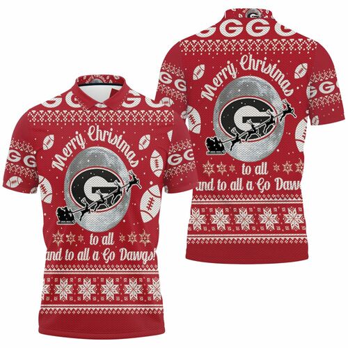 Merry Christmas Georgia Bulldogs To All And To All A Go Dawgs Ugly Christmas 3d Jersey 3D All Over Print Polo Shirt Merry Christmas Georgia Bulldogs To All And To All A Go Dawgs Ugly Christmas 3d Jersey 3D All Over Print Polo Shirt