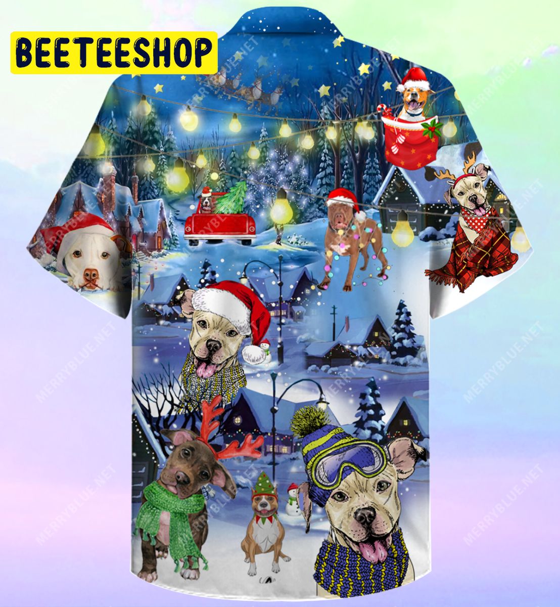 Merry Pitmas Christmas Unisex Trending Hawaiian Shirt Merry Pitmas Christmas Unisex Trending Hawaiian Shirt
