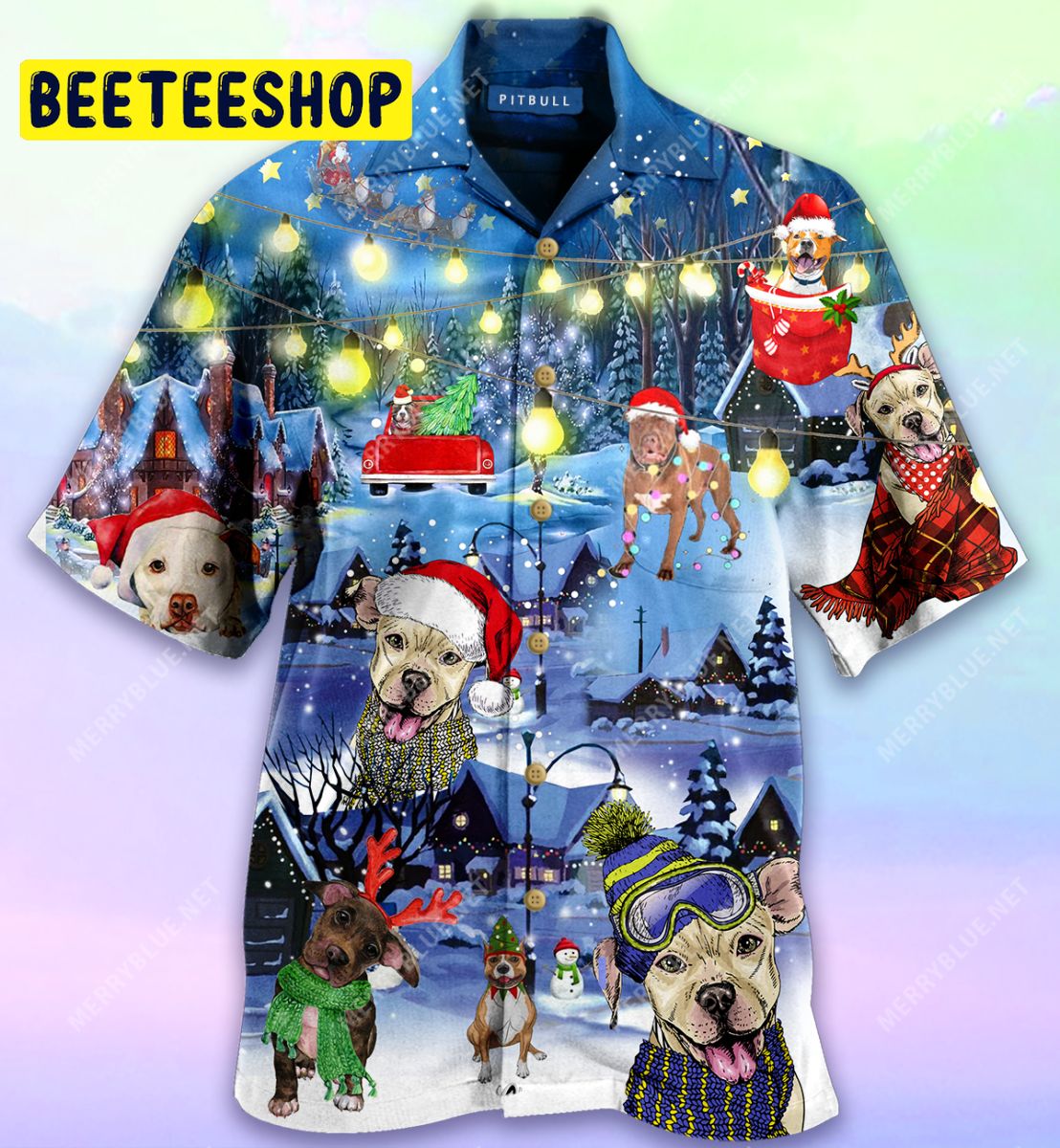 Merry Pitmas Christmas Unisex Trending Hawaiian Shirt Merry Pitmas Christmas Unisex Trending Hawaiian Shirt