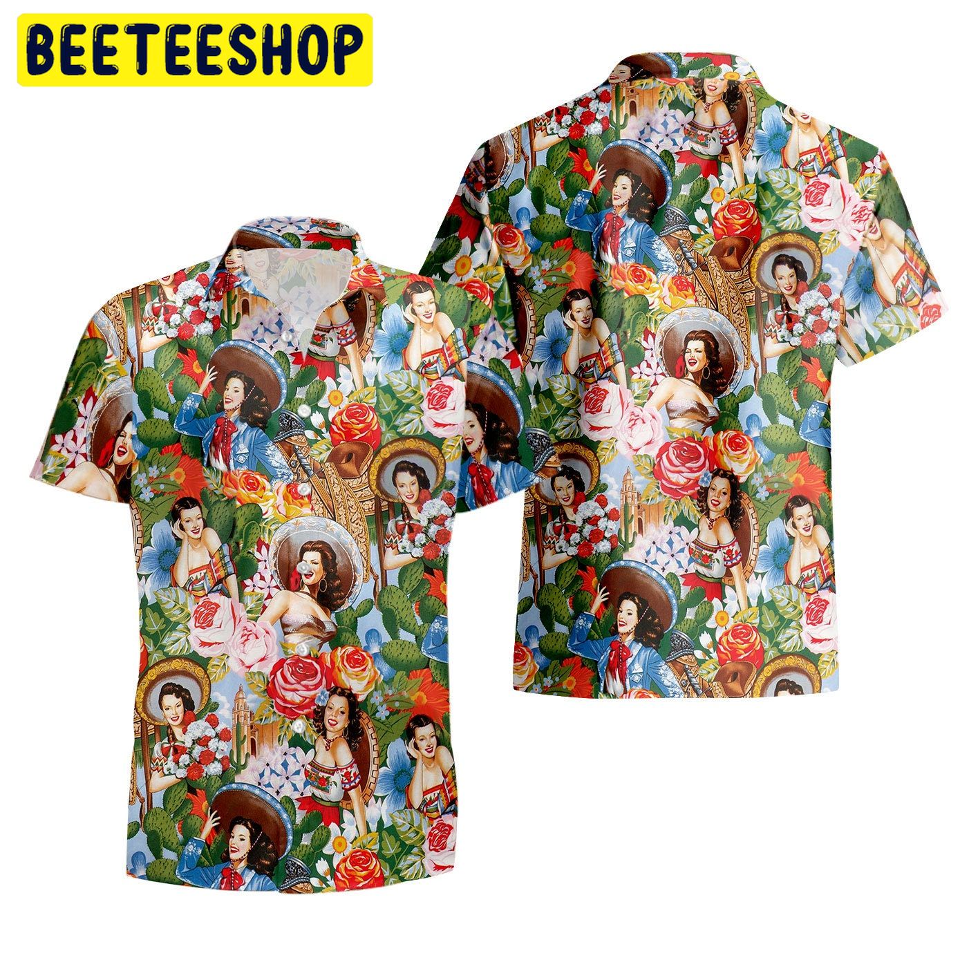 Mexican Girl Vintage Trending Hawaiian Shirt Mexican Girl Vintage Trending Hawaiian Shirt